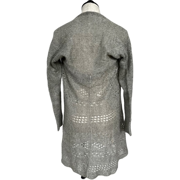 Simply Noelle Convertible Sweater Lightweight Open Knit Taupe Size M - Picture 6 of 16